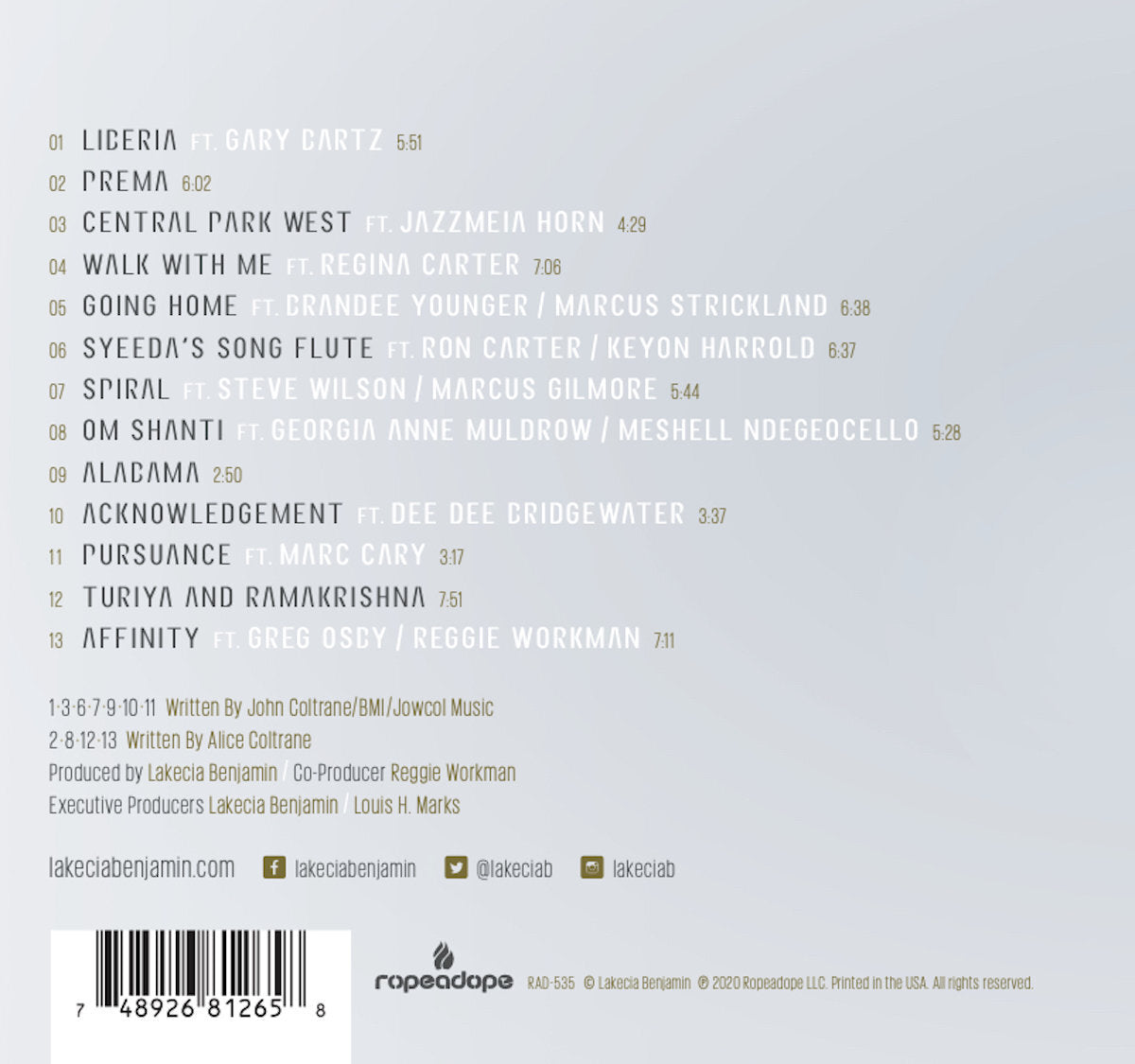 Lakecia Benjamin - Pursuance : The Coltranes | CD