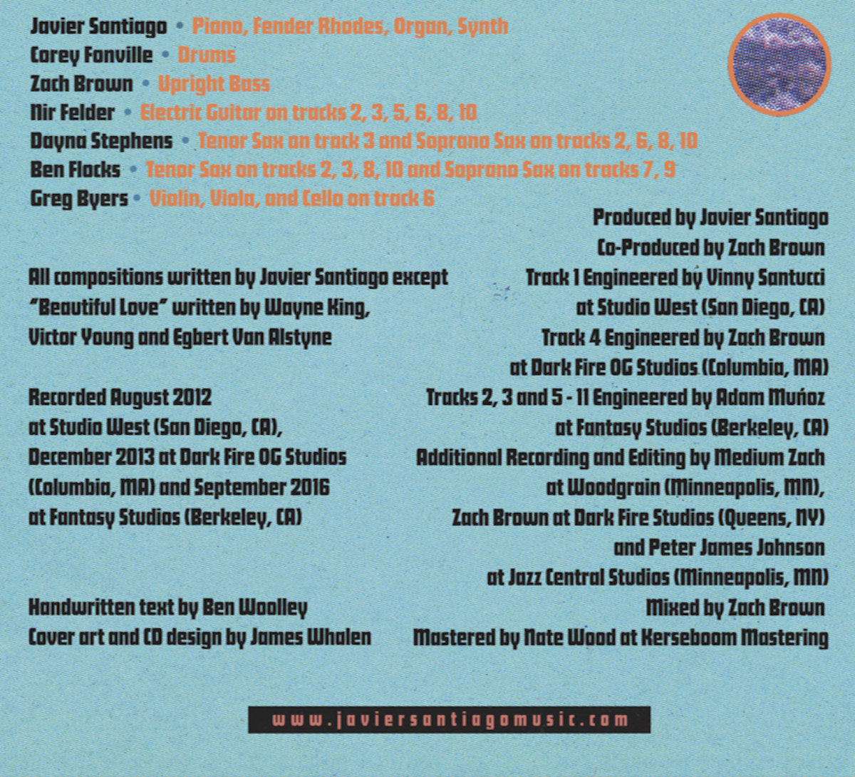 Javier Santiago - B-Sides: The Phoenix Sessions | CD